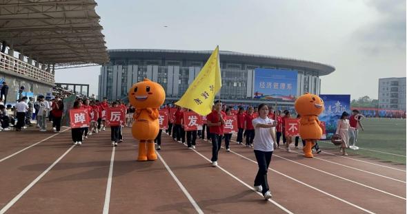 我系在学院第六届田径运动会上获团体第三